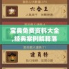 宝典免费资料大全,经典案例解释落实_超清版IPAD.8.576