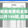 新奥免费料全年公开198期,精准解答解释落实_特供款v.3.409