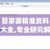 管家婆精准资料大全,专业研究解释落实_探险版Elemev.0.954