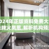 2024年正版资料免费大全挂牌火凤凰,解析机构预测的实施策略_网页版v.1.692