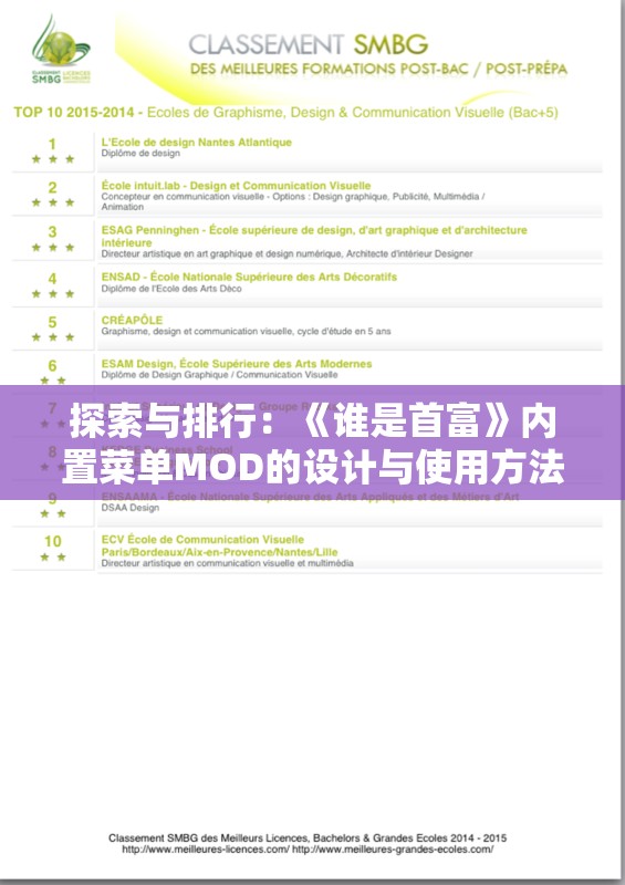 探索与排行：《谁是首富》内置菜单MOD的设计与使用方法解析