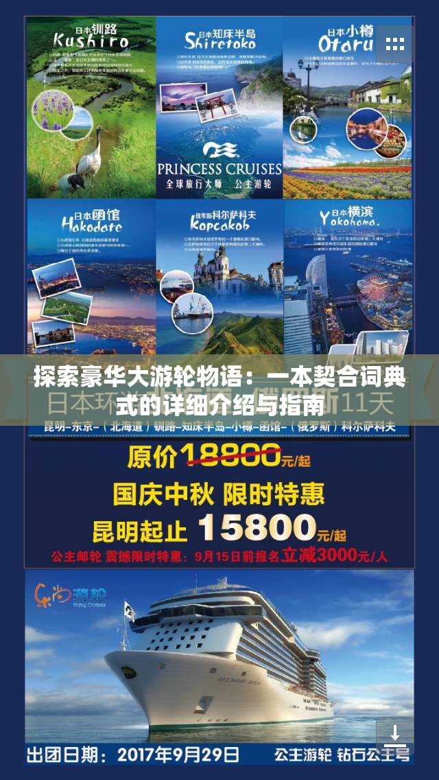 探索豪华大游轮物语：一本契合词典式的详细介绍与指南