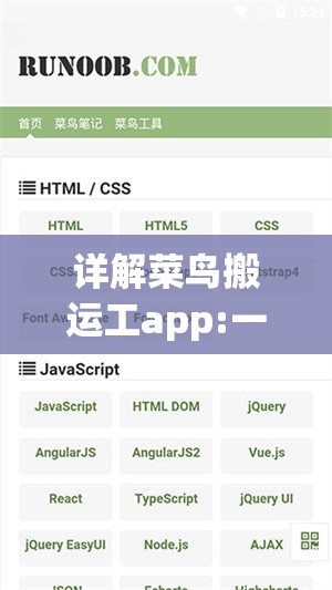 详解菜鸟搬运工app:一款提升搬运服务效率与质量的革命性工具
