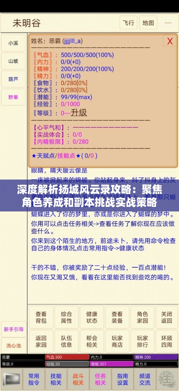 深度解析扬城风云录攻略：聚焦角色养成和副本挑战实战策略