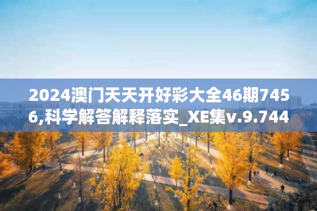 2024澳门天天开好彩大全46期7456,科学解答解释落实_XE集v.9.744