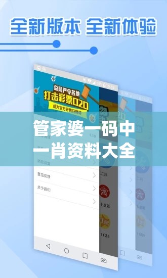 管家婆一码中一肖资料大全,多元化的解读与应用策略_银版v.0.754