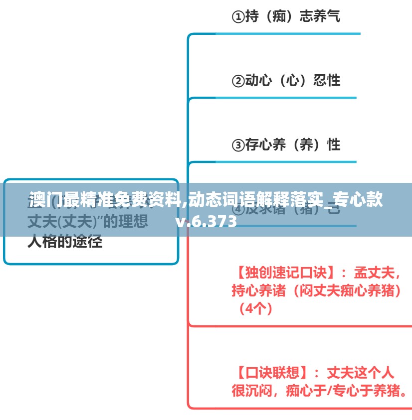 澳门最精准免费资料,动态词语解释落实_专心款v.6.373