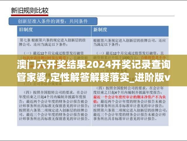 澳门六开奖结果2024开奖记录查询管家婆,定性解答解释落实_进阶版v.5.623