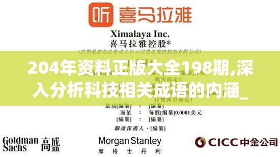 204年资料正版大全198期,深入分析科技相关成语的内涵_精英版v.3.420