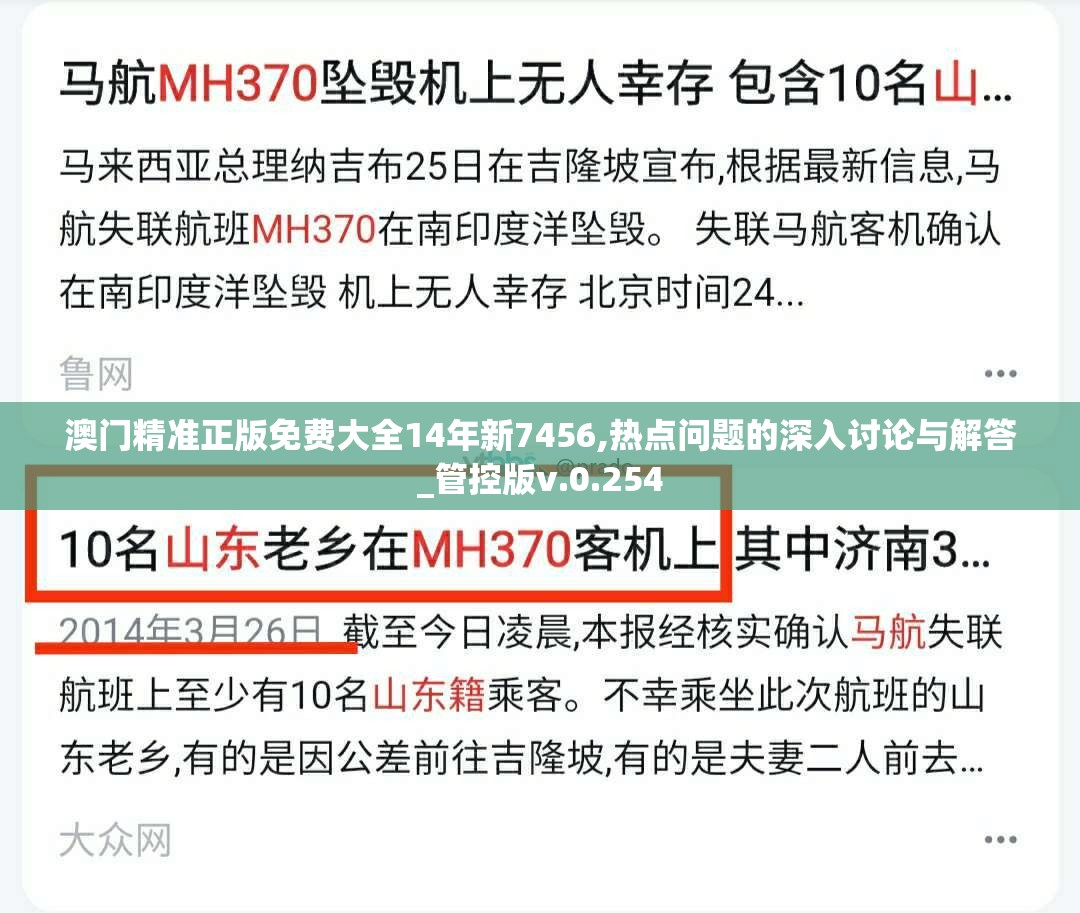 澳门精准正版免费大全14年新7456,热点问题的深入讨论与解答_管控版v.0.254