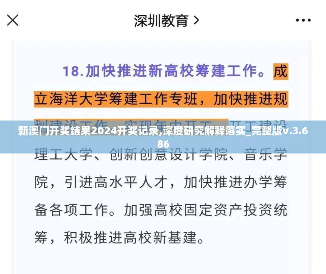 新澳门开奖结果2024开奖记录,深度研究解释落实_完整版v.3.686