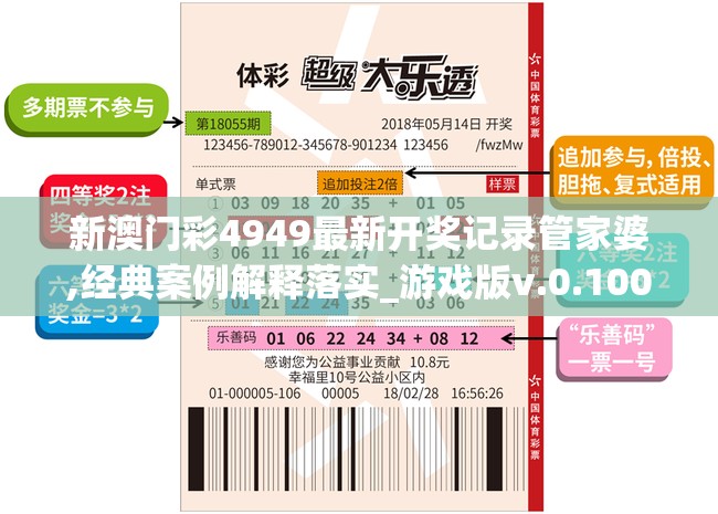 新澳门彩4949最新开奖记录管家婆,经典案例解释落实_游戏版v.0.100