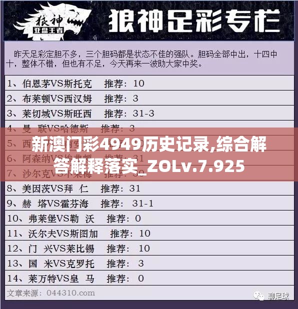 新澳门彩4949历史记录,综合解答解释落实_ZOLv.7.925