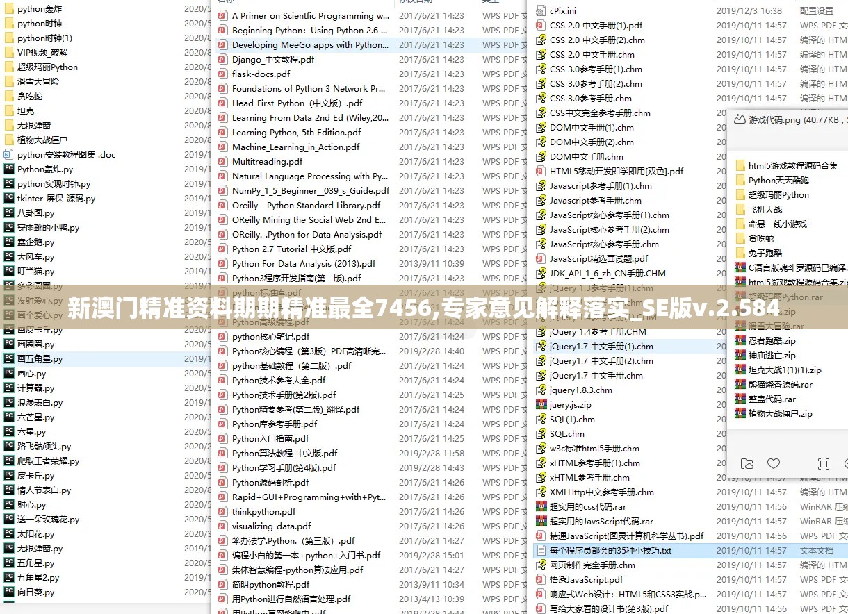 新澳门精准资料期期精准最全7456,专家意见解释落实_SE版v.2.584