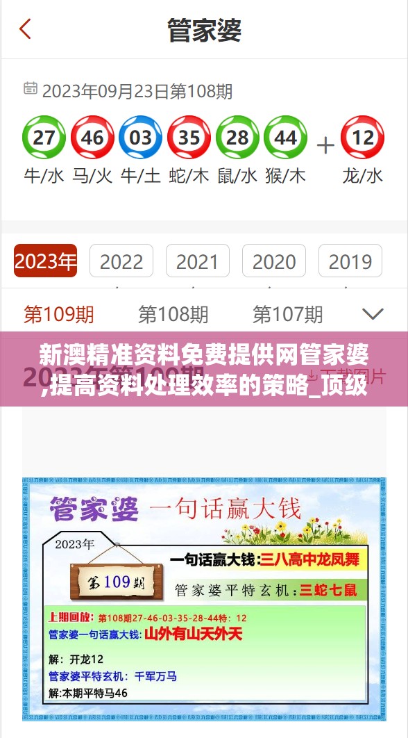 新澳精准资料免费提供网管家婆,提高资料处理效率的策略_顶级版v.1.981