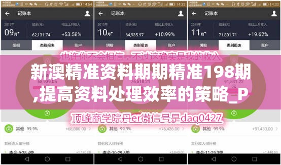 新澳精准资料期期精准198期,提高资料处理效率的策略_PSv.1.869