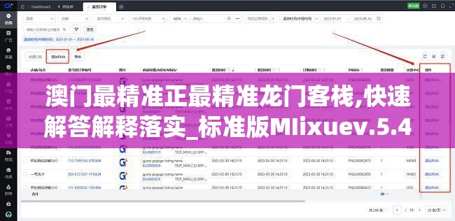 澳门最精准正最精准龙门客栈,快速解答解释落实_标准版MIixuev.5.433