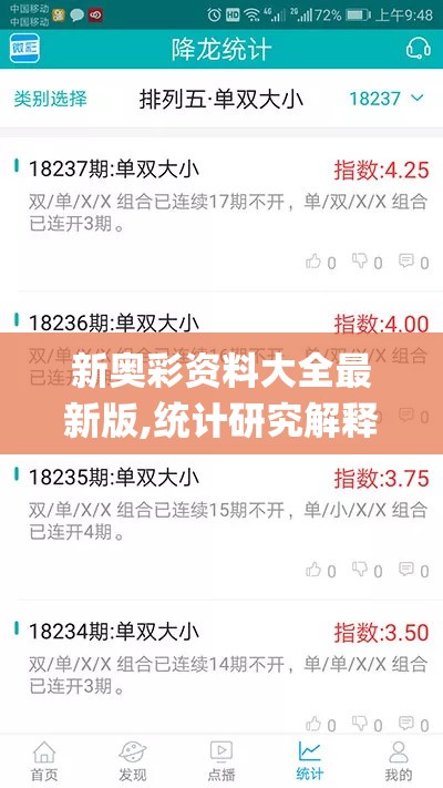 新奥彩资料大全最新版,统计研究解释落实_HD集v.3.423