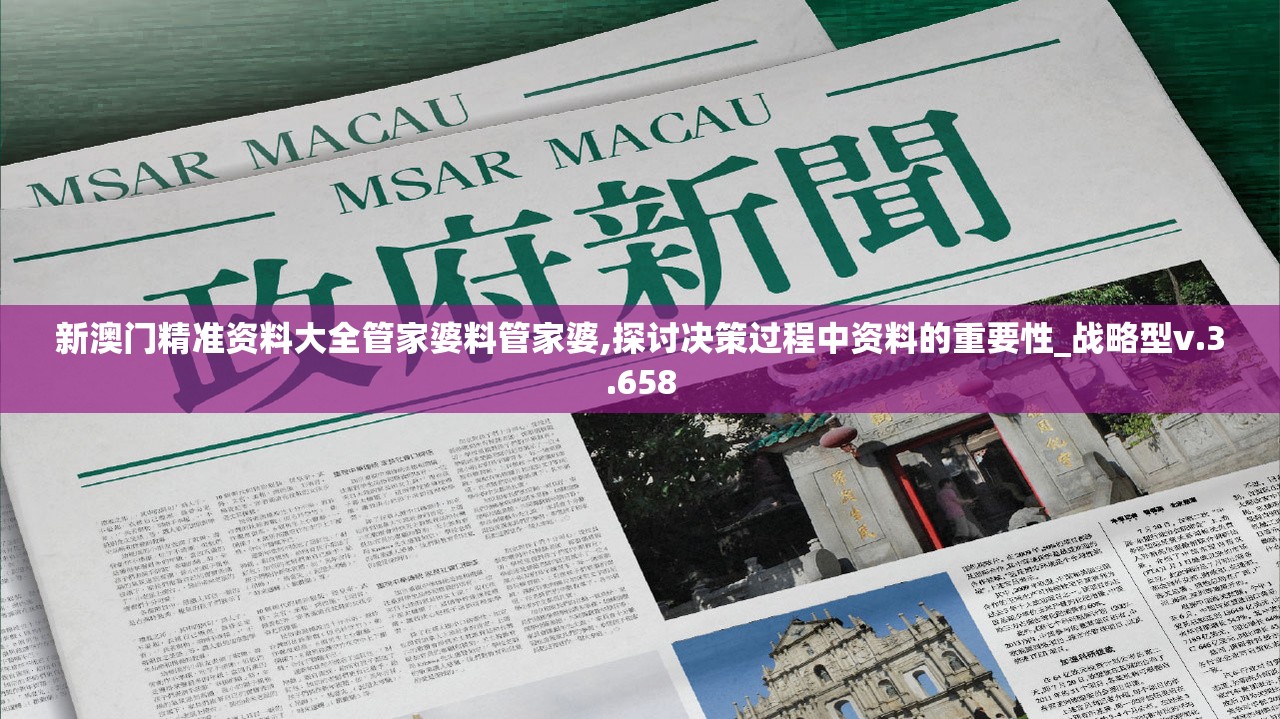 新澳门精准资料大全管家婆料管家婆,探讨决策过程中资料的重要性_战略型v.3.658