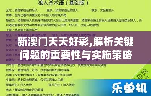 新澳门天天好彩,解析关键问题的重要性与实施策略_macOSv.1.483