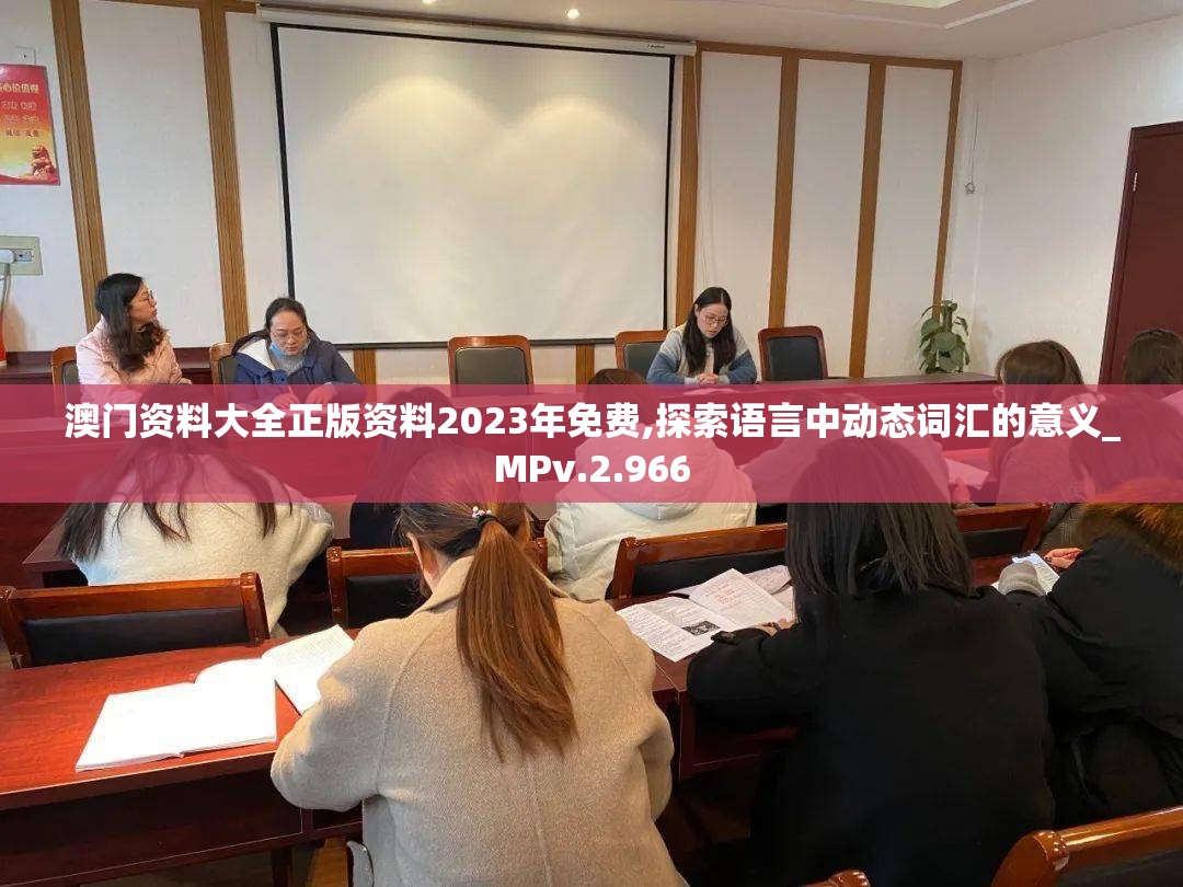 澳门资料大全正版资料2023年免费,探索语言中动态词汇的意义_MPv.2.966