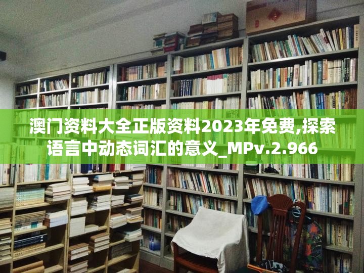 澳门资料大全正版资料2023年免费,探索语言中动态词汇的意义_MPv.2.966