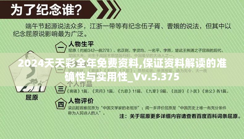 2024天天彩全年免费资料,保证资料解读的准确性与实用性_Vv.5.375