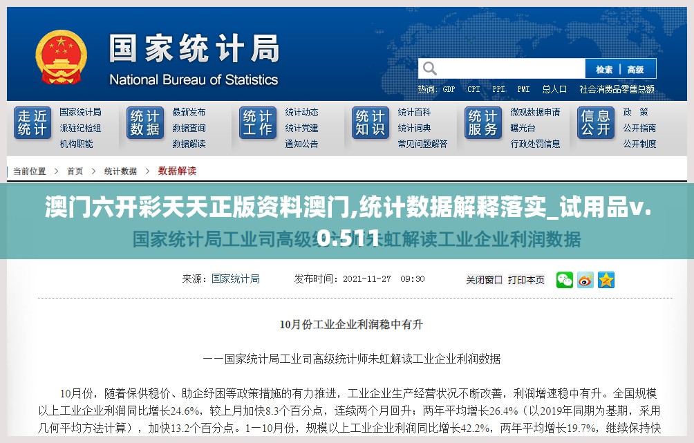 澳门六开彩天天正版资料澳门,统计数据解释落实_试用品v.0.511
