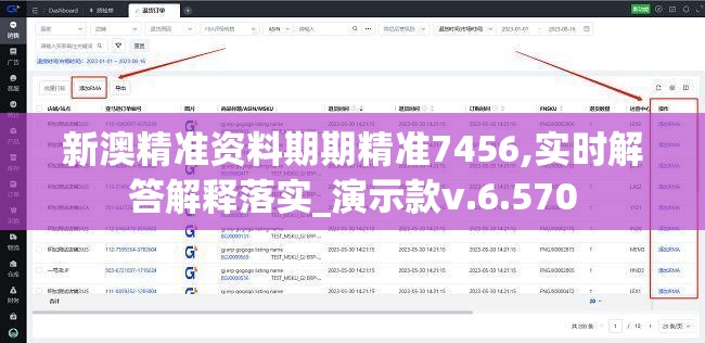 新澳精准资料期期精准7456,实时解答解释落实_演示款v.6.570