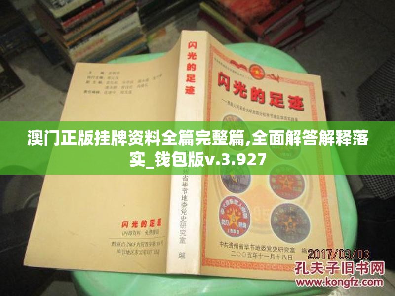 澳门正版挂牌资料全篇完整篇,全面解答解释落实_钱包版v.3.927
