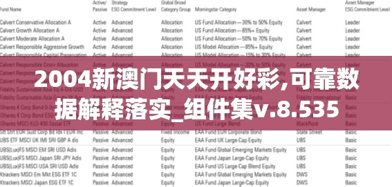 2004新澳门天天开好彩,可靠数据解释落实_组件集v.8.535