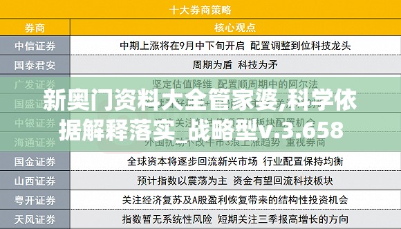 新奥门资料大全管家婆,科学依据解释落实_战略型v.3.658