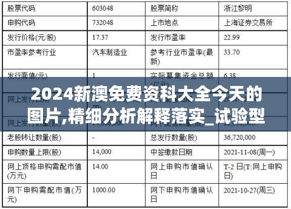 2024新澳免费资科大全今天的图片,精细分析解释落实_试验型v.5.278