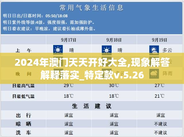 2024年澳门天天开好大全,现象解答解释落实_特定款v.5.26