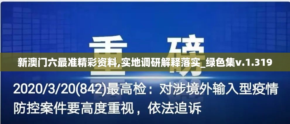 新澳门六最准精彩资料,实地调研解释落实_绿色集v.1.319