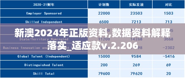新澳2024年正版资料,数据资料解释落实_适应款v.2.206
