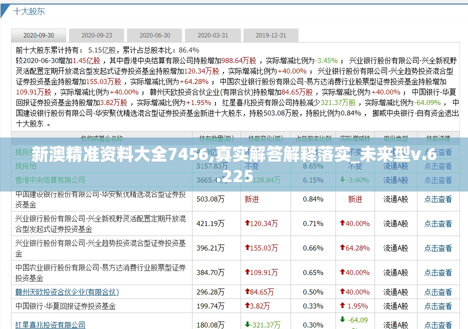 新澳精准资料大全7456,真实解答解释落实_未来型v.6.225
