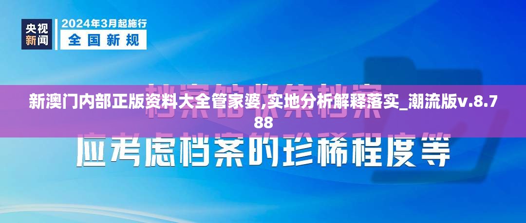 新澳门内部正版资料大全管家婆,实地分析解释落实_潮流版v.8.788