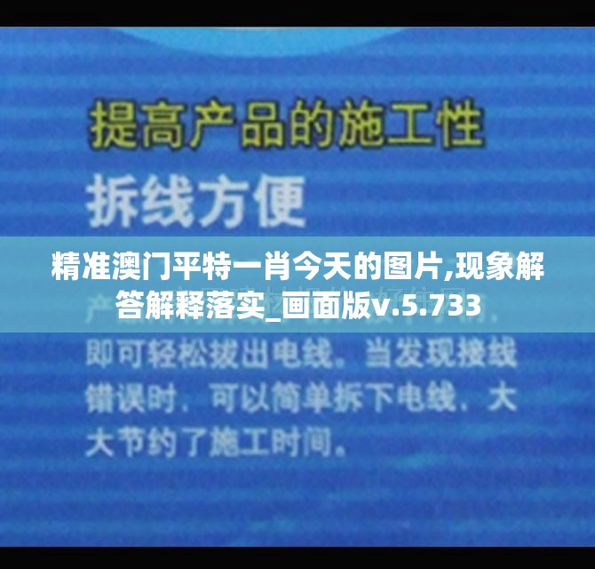 精准澳门平特一肖今天的图片,现象解答解释落实_画面版v.5.733