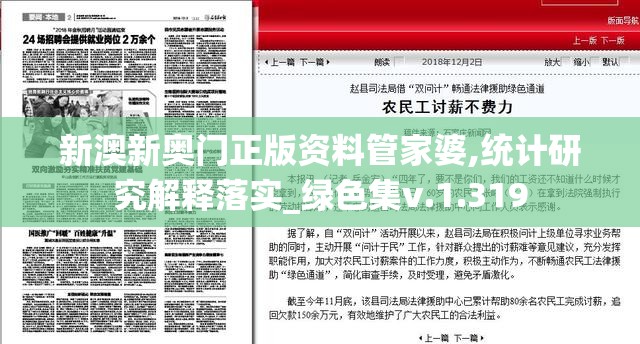 新澳新奥门正版资料管家婆,统计研究解释落实_绿色集v.1.319
