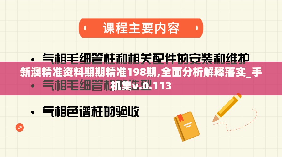 新澳精准资料期期精准198期,全面分析解释落实_手机集v.0.113