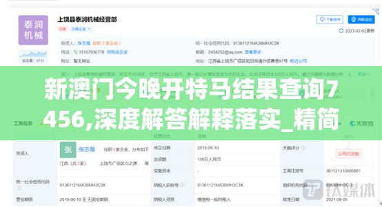 新澳门今晚开特马结果查询7456,深度解答解释落实_精简版v.6.672