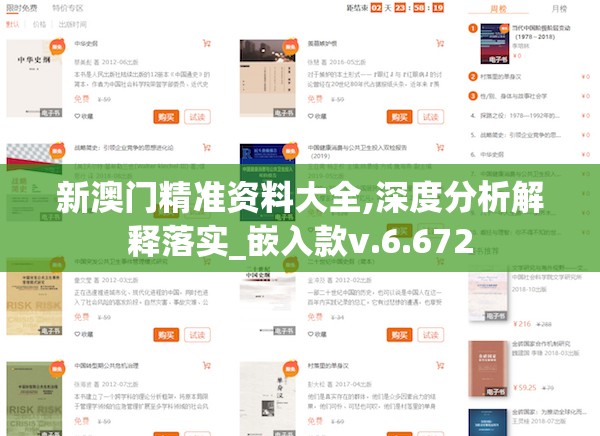 新澳门精准资料大全,深度分析解释落实_嵌入款v.6.672