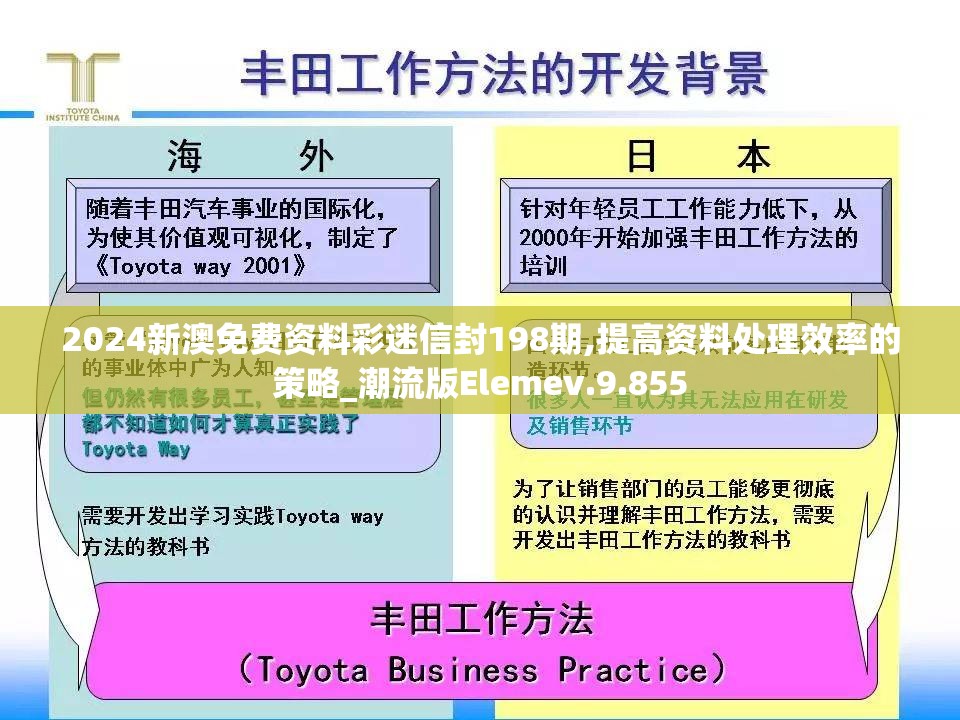 2024新澳免费资料彩迷信封198期,提高资料处理效率的策略_潮流版Elemev.9.855