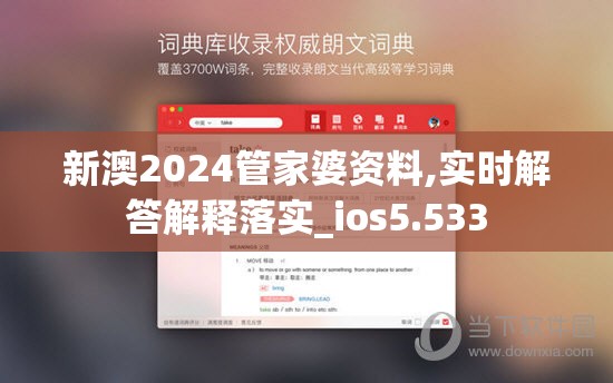新澳2024管家婆资料,实时解答解释落实_ios5.533