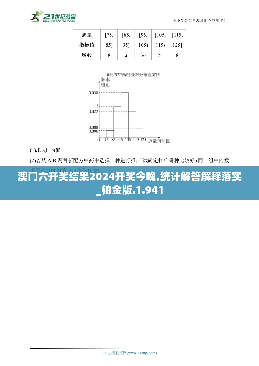 澳门六开奖结果2024开奖今晚,统计解答解释落实_铂金版.1.941