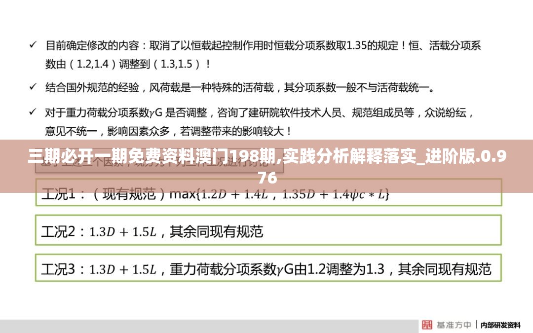 三期必开一期免费资料澳门198期,实践分析解释落实_进阶版.0.976