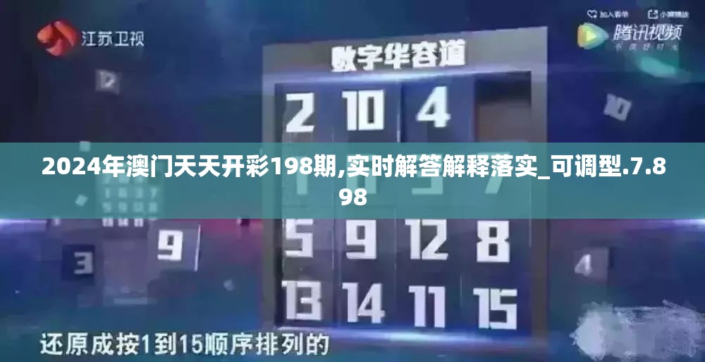 2024年澳门天天开彩198期,实时解答解释落实_可调型.7.898