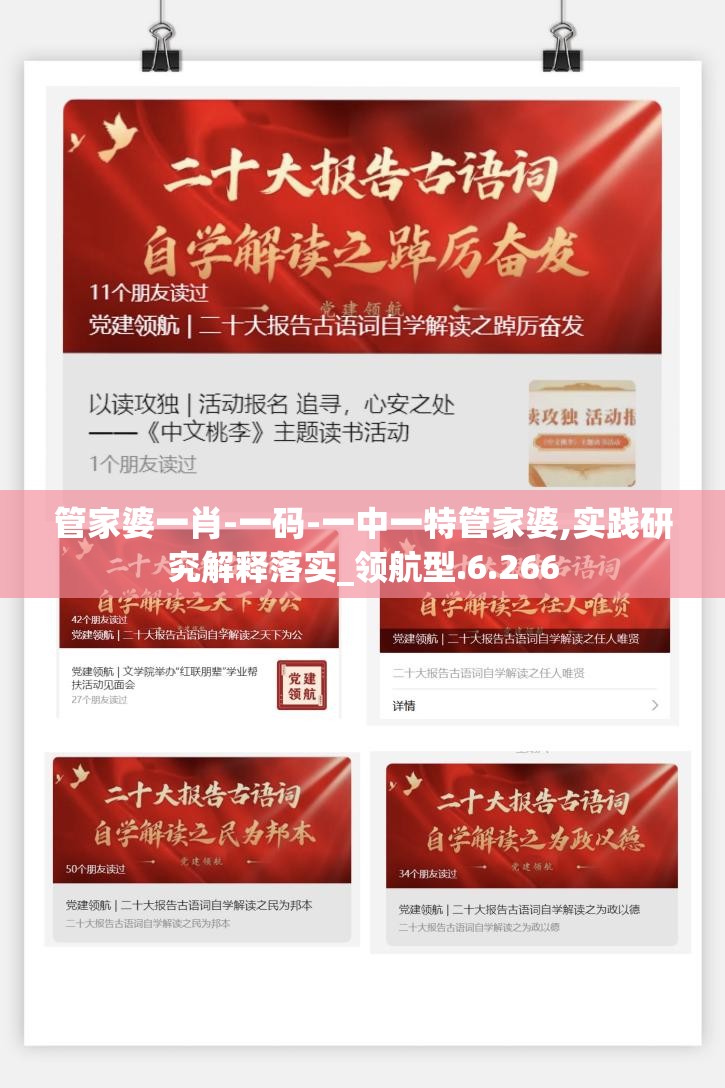 管家婆一肖-一码-一中一特管家婆,实践研究解释落实_领航型.6.266