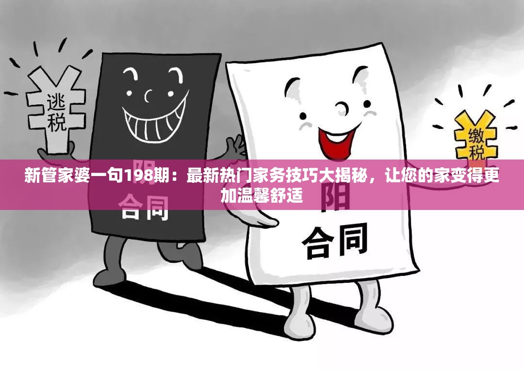 新管家婆一句198期：最新热门家务技巧大揭秘，让您的家变得更加温馨舒适